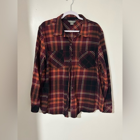 natural collection Tops - Natural‎ collection Plaid Cotton Shirt